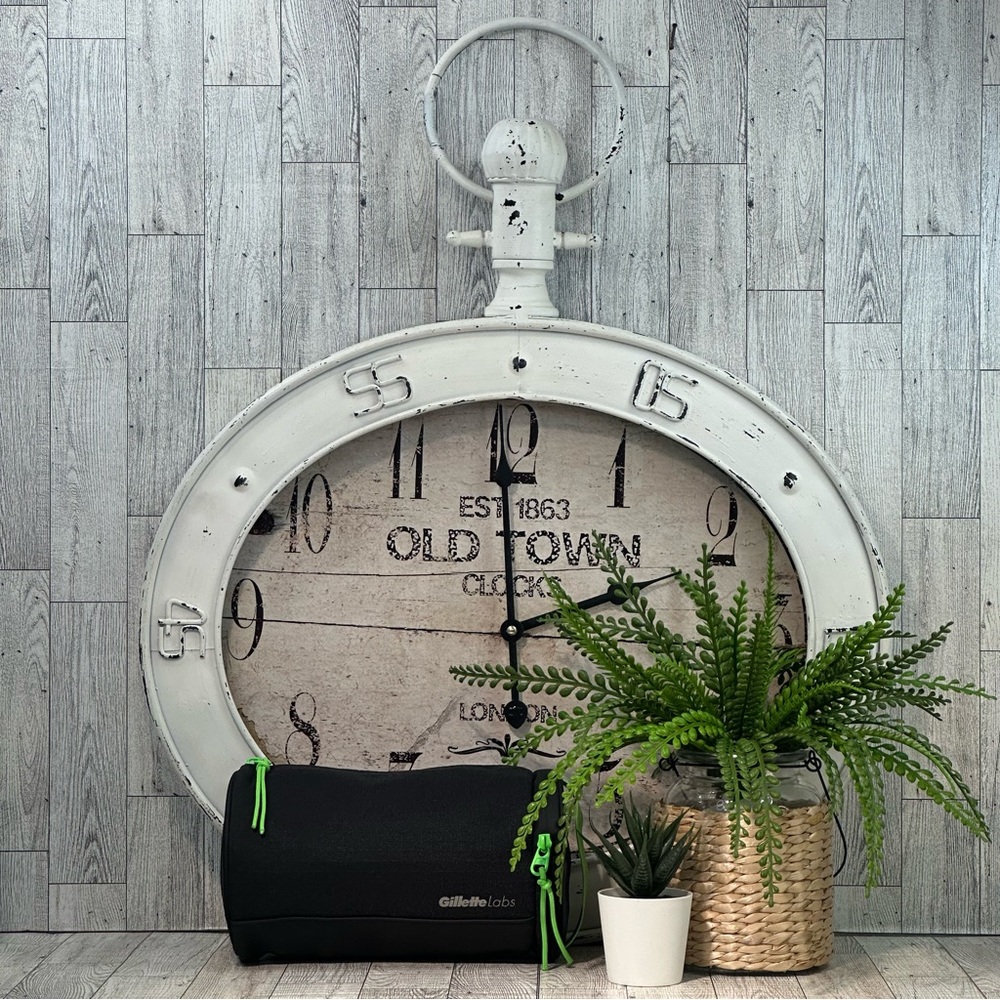 GILLETTE - NWOT Grooming Toiletry Shaving Bag Green & Black